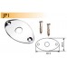 DR Parts JP1/CR oval jack plate